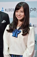 橋本環奈。写真は6月に行われたソフトバンクグループ記者会見の様子。