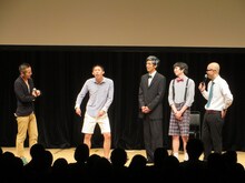 Hi-HiがMCのコーナー「DORAGON'S GATE」に登場したどんぐりたけしとマスオチョップ。