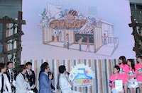 「お台場新大陸」会見の様子。