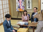 対局前の様子。