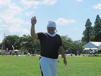 千葉店の様子を見に来たという大勝軒の社長。