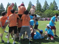 白熱の騎馬戦。