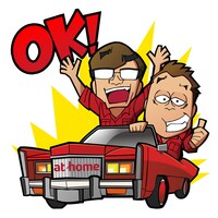 さまぁ～ずのLINEスタンプの一例。