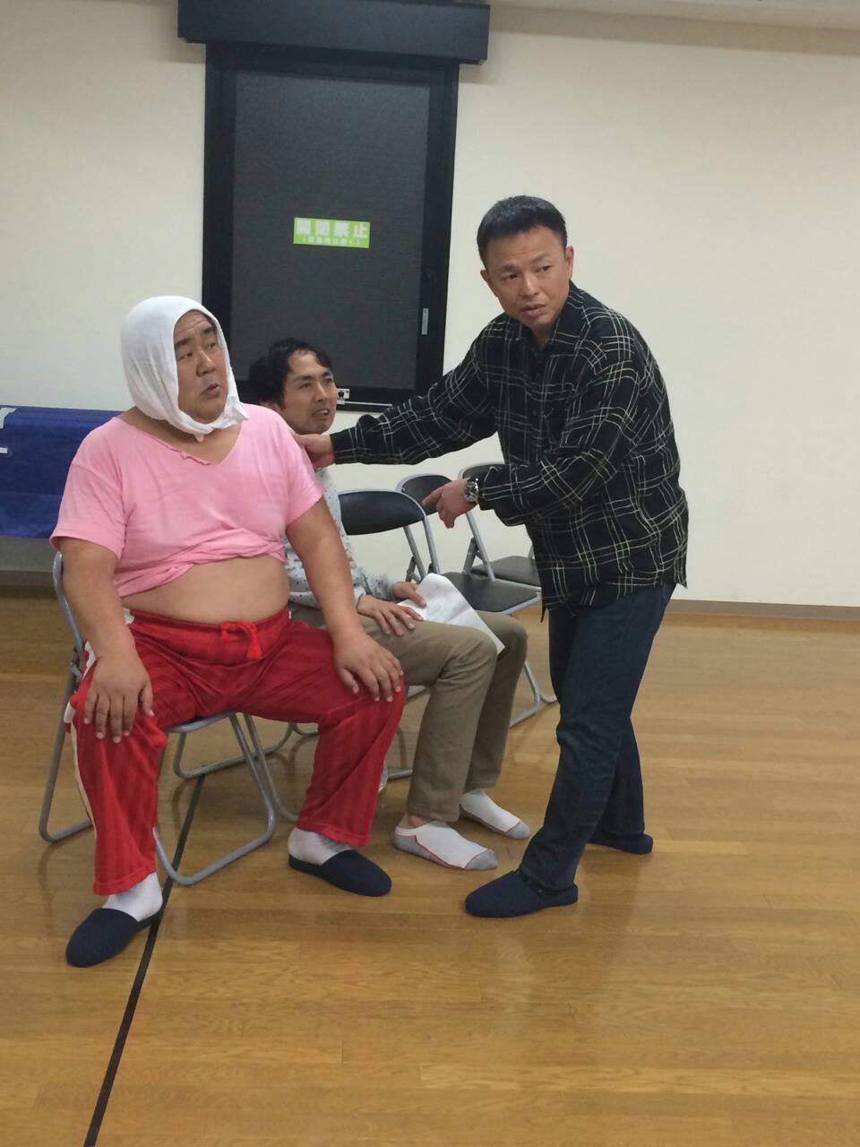 稽古の様子。