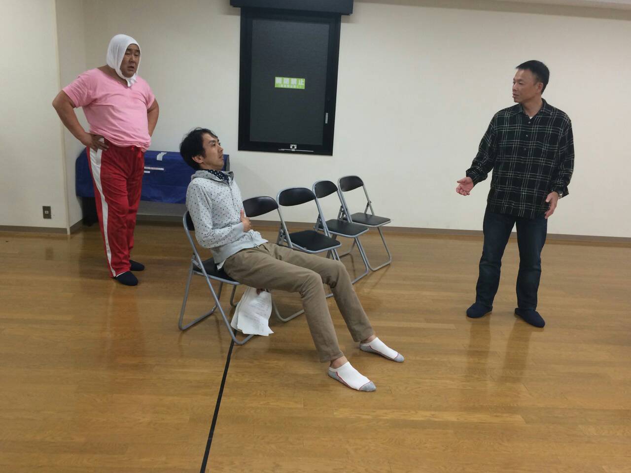 稽古の様子。