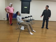 稽古の様子。