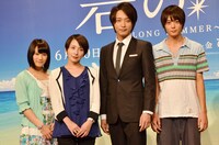 （左から）城恵理子、奥菜恵、徳山秀典、犬飼貴丈。