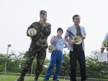 グランジ○×ゲームの様子。