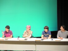 第1局のプレイヤーキングオブコメディ高橋、能町みね子、小田原ドラゴン、フットボールアワー岩尾。