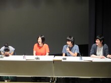 第2局のプレイヤー西加奈子、見田村千晴、吉田靖直（トリプルファイヤー）、麒麟・川島。