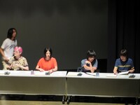 第4局のプレイヤー能町、見田村、吉田、小田原。