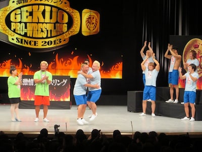 「激情プロレスリング ～爆笑！大阪頂上決戦～」激プロ正規軍勝利の瞬間。