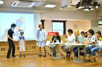 優勝に輝いた学生によるプレゼンの様子。