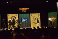 一斉に去る爆笑丸坊主軍団。