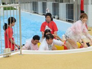 アトラクション体験後の肥後、寺門、菊地。