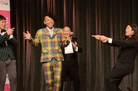 「ルミネtheよしもと 2000」スタート会見の様子。