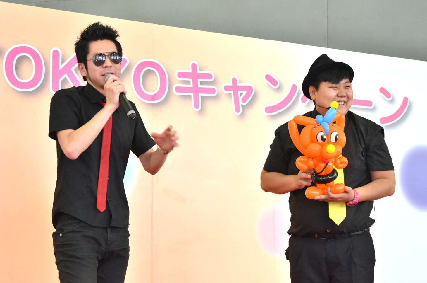 バルーンアートでピーポくんを作った蓮華。