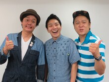 ななめ45°。左から岡安、土谷、下池。