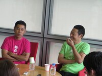 ナインティナイン岡村と東野幸治。