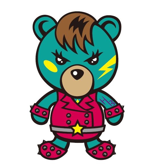 レイザーラモンHGのファッションブランド「Salon de HG」のキャラクターHB（ハードベア）くん。
