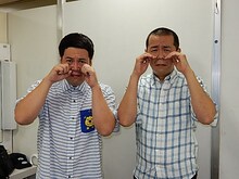 「タカトシの涙が止まらナイト」MCのタカアンドトシ。