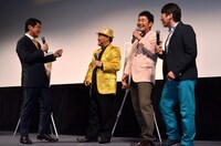 （左から）峰竜太、ダチョウ倶楽部。