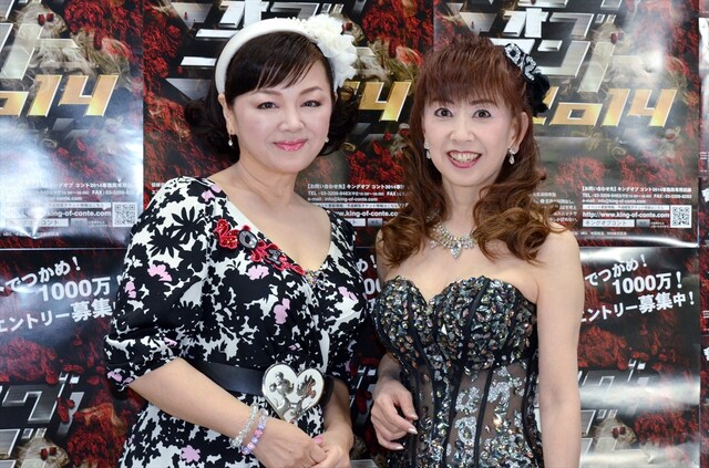 「キングオブコント2014」に出場する、林寛子（左）、大場久美子（右）のコンビ「○1○2（マルイチマルニ）」。