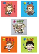 橋本小雪デザインキャラシールセットイメージ