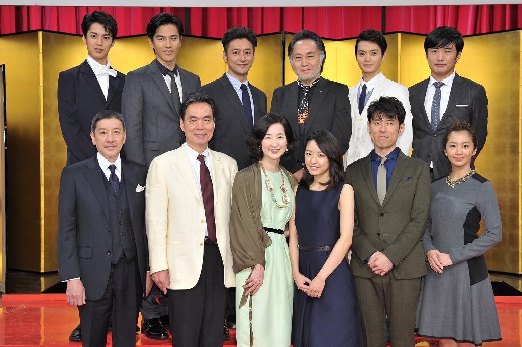 大河ドラマ「花燃ゆ」出演者発表会見。(c)NHK