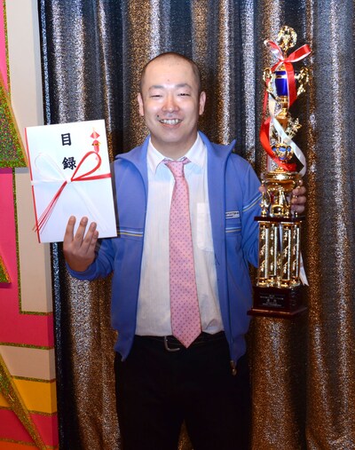 第5回「お笑いハーベスト大賞」で優勝したルシファー吉岡。