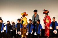 舞台挨拶のワンシーン。(c)2014 Disney Enterprises, Inc. All Rights Reserved.