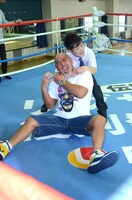 カラテカ入江と武藤敬司。