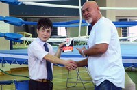 カラテカ入江と武藤敬司。