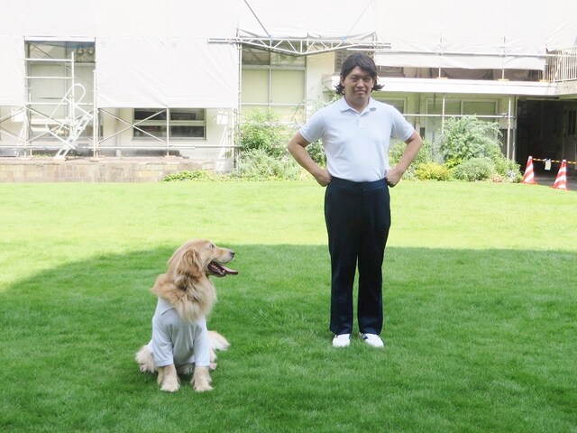 前を向いてくれないパル。