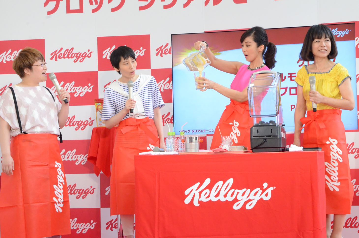 「シリアルモーニングプロジェクト」のPRイベントの様子。