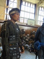 支度が完了しワクワクしている吉村。