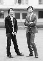 「QUIZ JAPAN vol.2」に掲載されるロザン宇治原（右）と伊沢拓司の対談ページ。