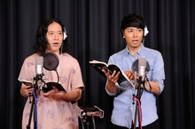 映画「猿の惑星：新世紀（ライジング）」の公開アフレコイベントに登場したピース。