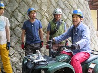 ストップができて喜ぶヒデ。