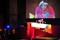 渚は根性で最先端まで渡ったがこのあと落下。