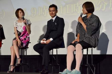 （左から）米倉涼子、渡部篤郎、南海キャンディーズ・しずちゃん。