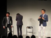 浜口浜村の奇想天外な言動に不安を感じる奥田。