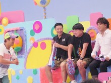 うつけMOVメンバーとして番組冒頭からスタンバイしていたチョコレートプラネットと河口こうへい。チョコプラのMOVは残念ながらカット。