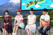 「人気急上昇ウォッチ ～今ご当地でコレが人気SP～」に出演するピース綾部（右端）。(c)テレビ東京