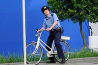 撮影中の様子。