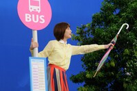 撮影中の様子。