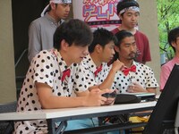 「それゆけ！ゲームパンサー！」（日本テレビ）のイベント「向井慧ぷよぷよチャレンジ」の様子。