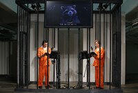 米映画「ガーディアンズ・オブ・ギャラクシー」のアフレコイベントに出演する（左から）加藤浩次、山寺宏一。(c)2014 Marvel. All Rights Reserved.　