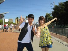 アンジャッシュ児嶋と大島麻衣。(c)MBS