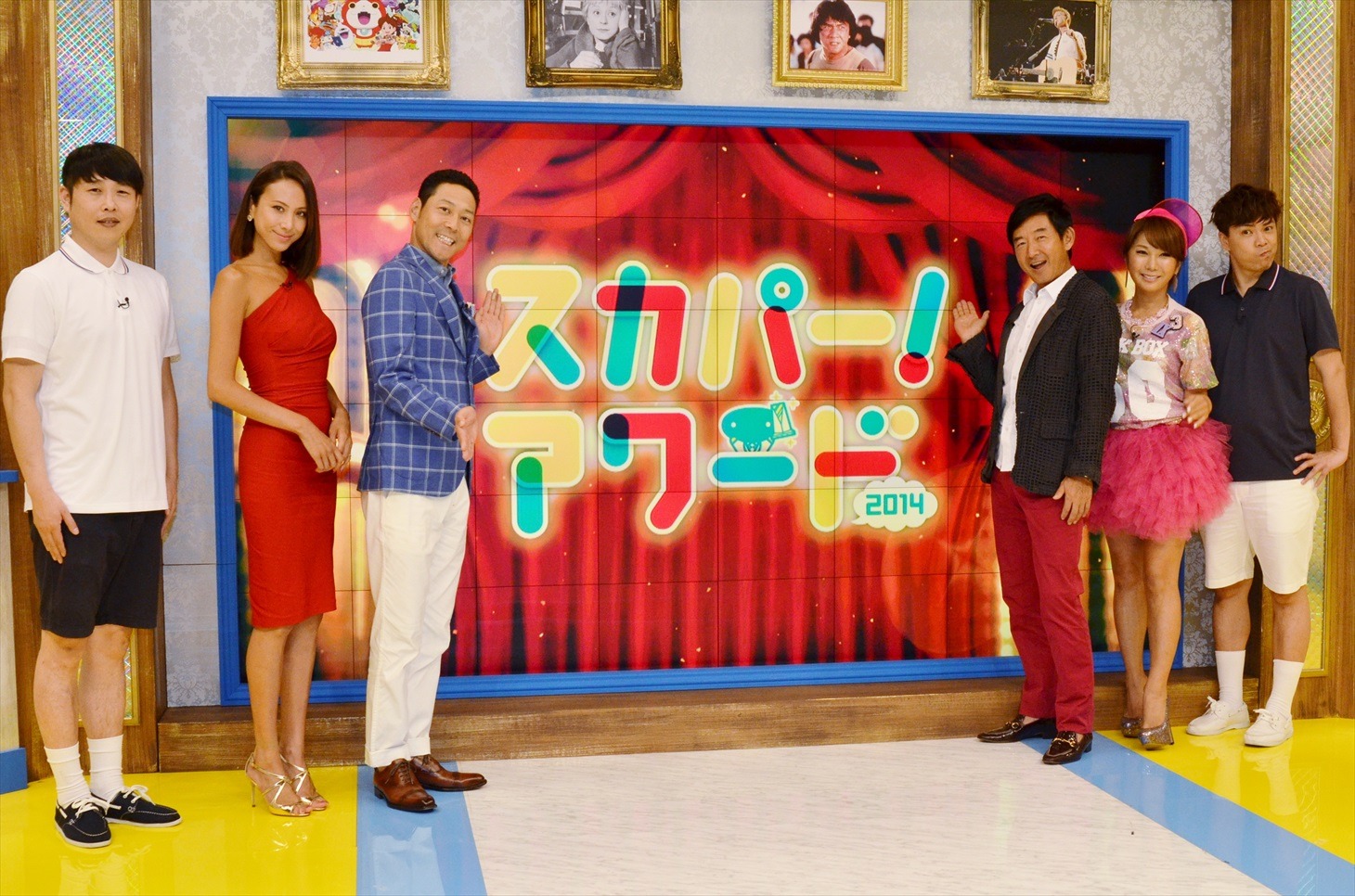 「東野幸治の『スカパー！アワード2014』今年もスゴいらしいで!!スペシャル」の出演者たち。